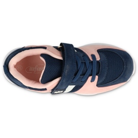 Calzado infantil befado 516Y128 azul marino rosado 1
