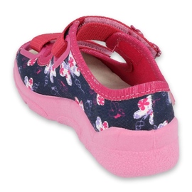 Calzado infantil befado 869X145 azul marino rosado 2