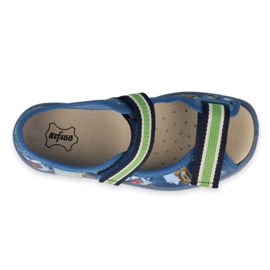 Befado para zapatillas para niños Inserto de cuero 869x163 azul 3