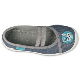 Zapatillas para niños de Befado 116x298 con aplicación azul marino gris 2