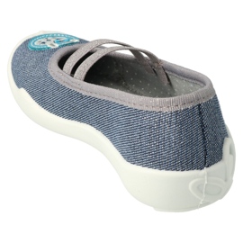 Zapatillas para niños de Befado 116x298 con aplicación azul marino gris 4