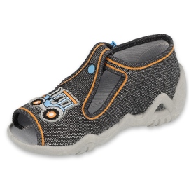Zapatillas para niños de Befado 217p111 con aplicación gris 1 Zapatillas para niños de Befado 217p111 con aplicación gris 1