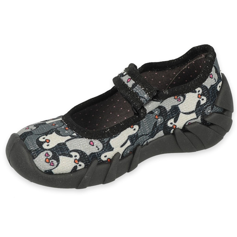 Befado Speedy Children's Slippers 109p239 negro gris 1