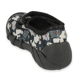 Befado Speedy Children's Slippers 109p239 negro gris 2