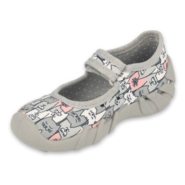 Calzado infantil befado speedy 109P241 rosado gris 1