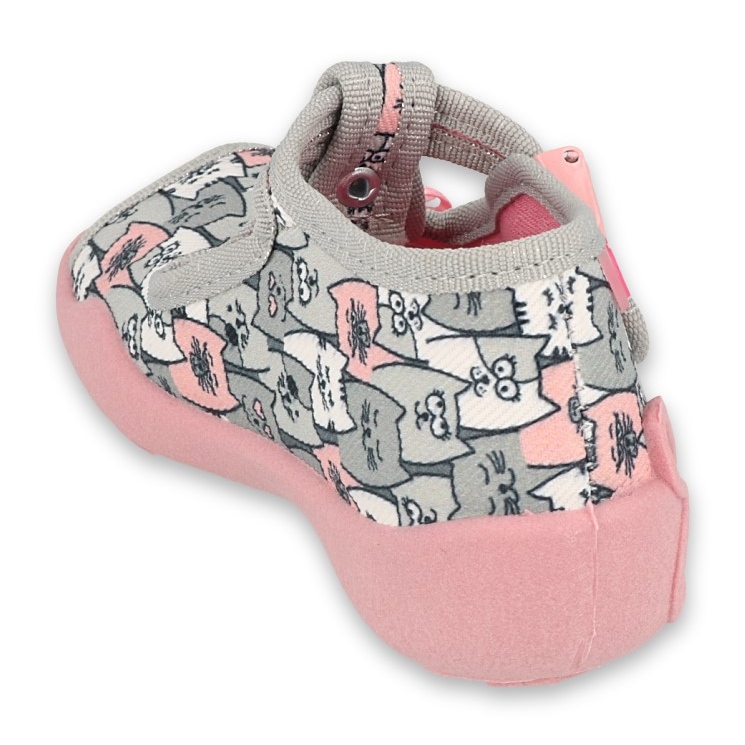 Calzado infantil befado 213P133 rosado gris 2