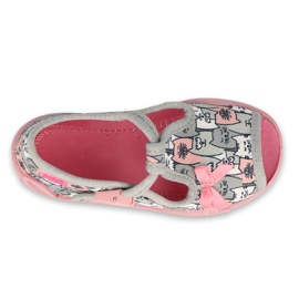 Calzado infantil befado 213P133 rosado gris 3