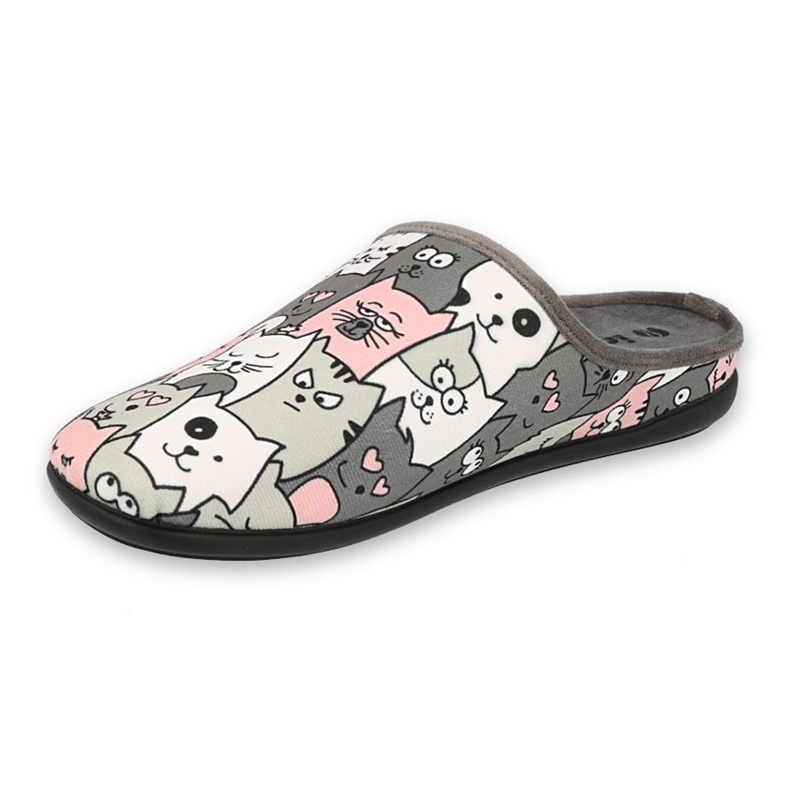 Zapatos de mujer befado 155D200 rosado gris 2