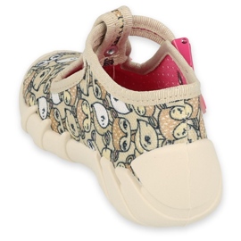 Calzado infantil befado 110P437 beige marrón rosa 2