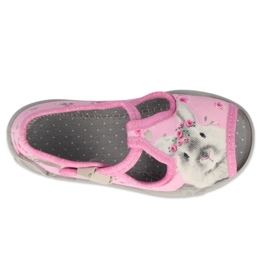 Calzado infantil befado 213P130 rosado gris 3
