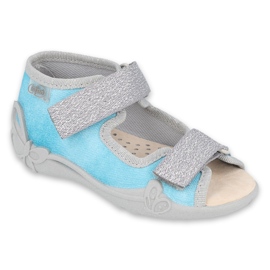 Calzado infantil befado 342P035 azul plata 4