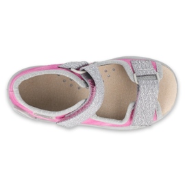 Calzado infantil befado 342P033 rosado plata 3