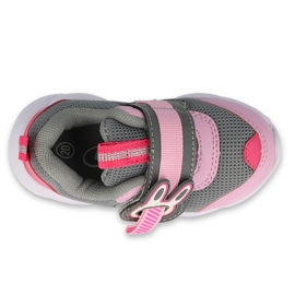 Calzado infantil befado 516P091 rosado gris 3