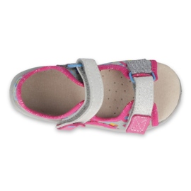 Inserto de cuero de zapatillas para niños de Befado 065p149 rosado gris 3