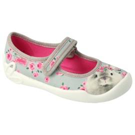 Calzado infantil befado 114X458 rosado gris 4
