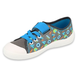 Calzado infantil befado 251Y175 azul gris 1