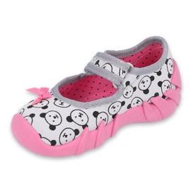 Calzado infantil befado 109P220 rosado gris 1
