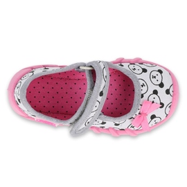 Calzado infantil befado 109P220 rosado gris 3