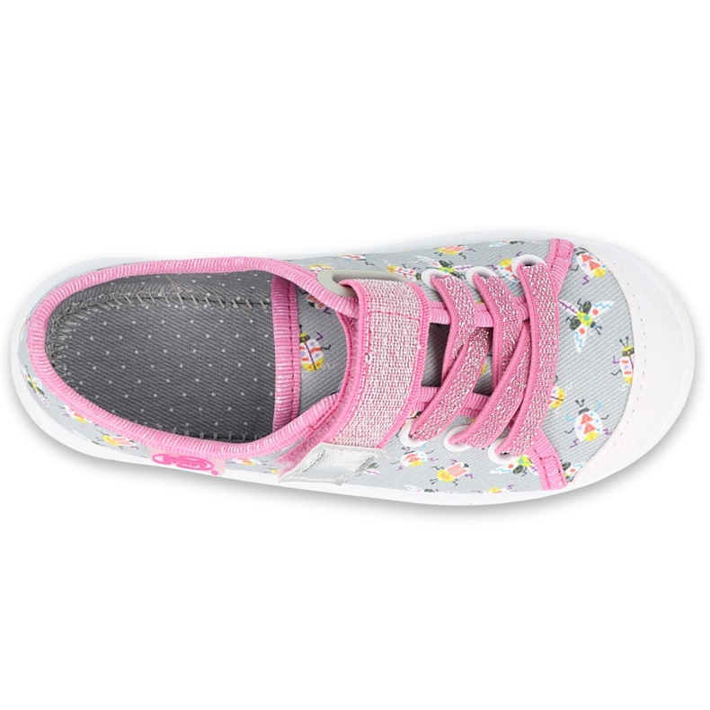 Calzado infantil befado 251X172 rosa gris 2