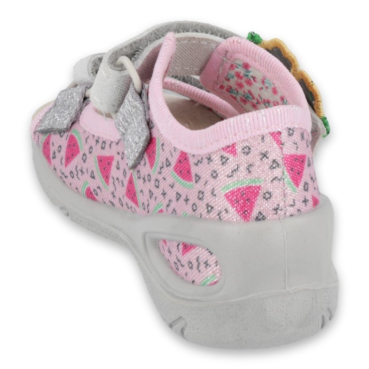 Calzado infantil befado pu 065P152 rosado gris 2