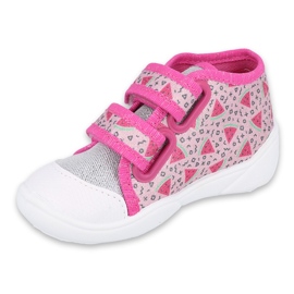 Calzado infantil befado 212P072 rosado gris 1