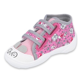 Calzado infantil befado 212P070 rosado gris 1