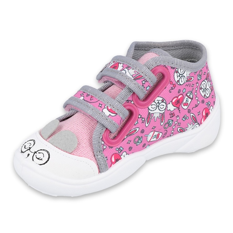Calzado infantil befado 212P070 rosa gris 1