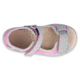 Calzado infantil befado 342P034 rosado gris 3