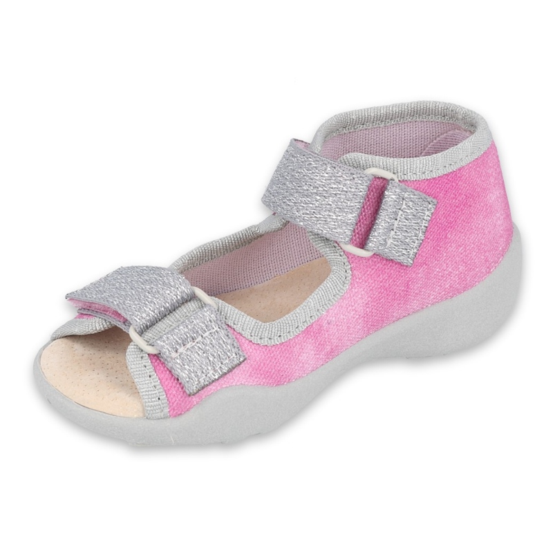 Calzado infantil befado 342P034 rosado gris 1