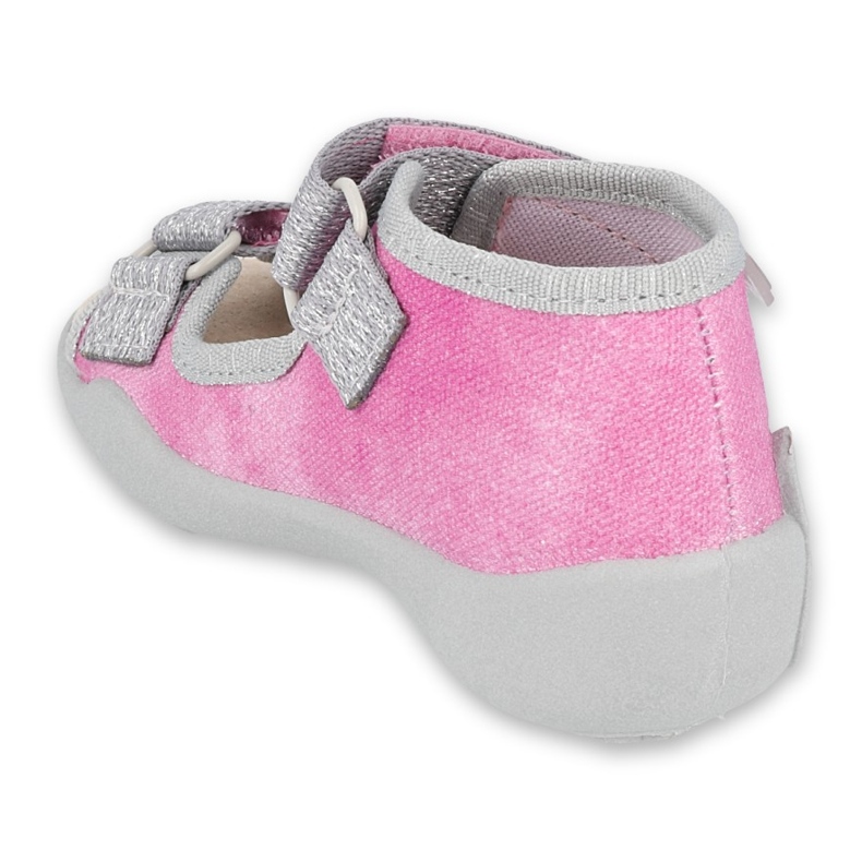 Calzado infantil befado 342P034 rosado gris 2