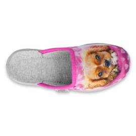 Zapato infantil color befado 707Y418 rosado 3