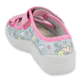 Calzado infantil befado 869X154 rosa gris 2