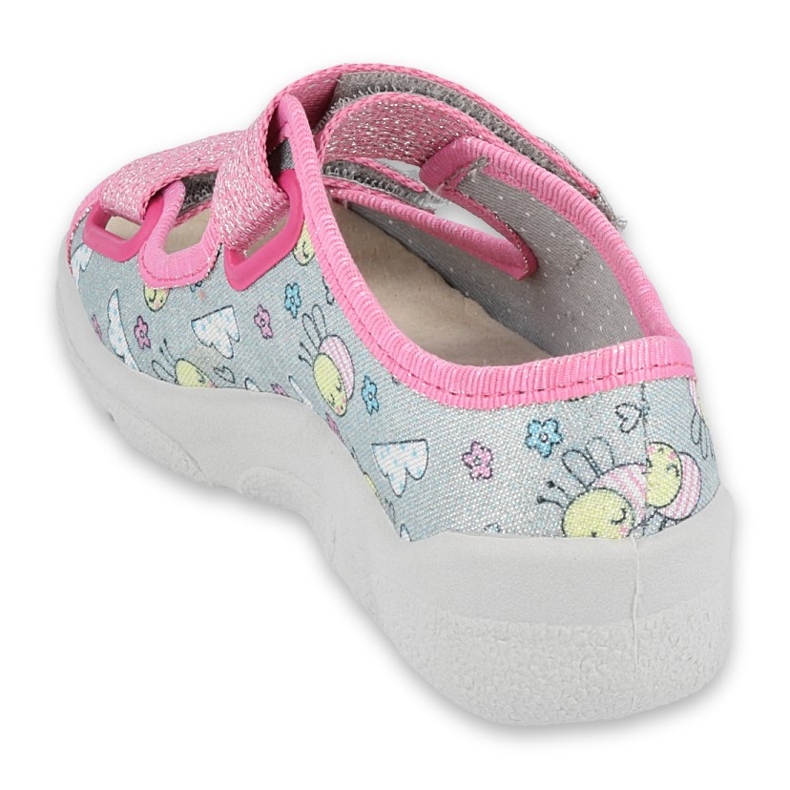 Calzado infantil befado 869X154 rosa gris 2
