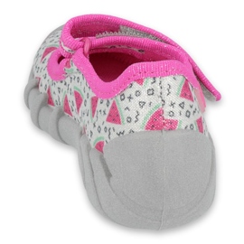 Calzado infantil befado 109P216 rosado gris 2