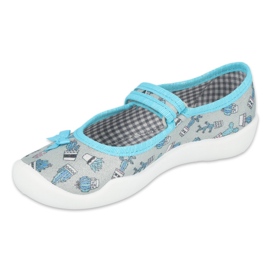 Calzado infantil befado 114X441 azul gris 1