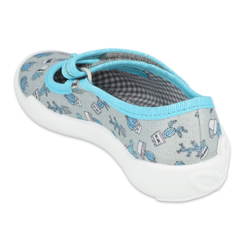 Calzado infantil befado 114X441 azul gris 2