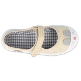 Calzado infantil befado 208X047 beige dorado 3