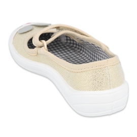 Calzado infantil befado 208X047 beige dorado 2