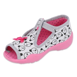 Calzado infantil befado 213P129 rosado gris 1