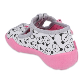 Calzado infantil befado 213P129 rosado gris 2