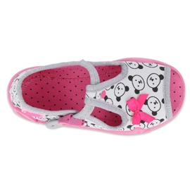 Calzado infantil befado 213P129 rosado gris 3