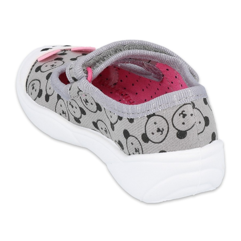 Calzado infantil befado 209P032 rosado gris 2