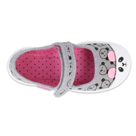 Calzado infantil befado 209P032 rosado gris 3