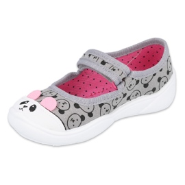 Calzado infantil befado 209P032 rosado gris 1