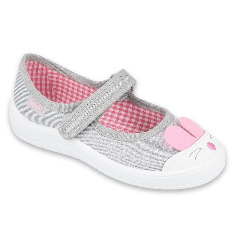 Calzado infantil befado 208X046 rosa gris 1