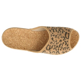 Zapatos de mujer befado pu 254D121 beige marrón 2