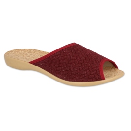 Zapatos de mujer befado pu 254D129 rojo 4