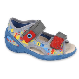 Calzado infantil befado pu 065P162 azul gris multicolor 4