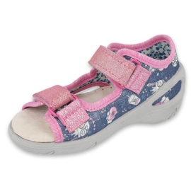 Calzado infantil befado pu 065P151 azul marino rosa 1