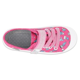 Calzado infantil befado 251X167 rosado plata 3